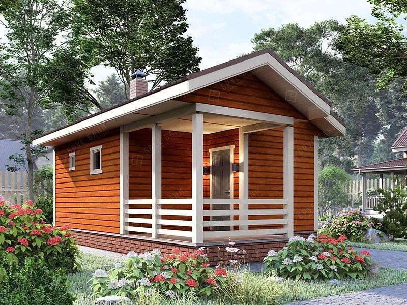 Баня из бруса Серпухов 5x6.5