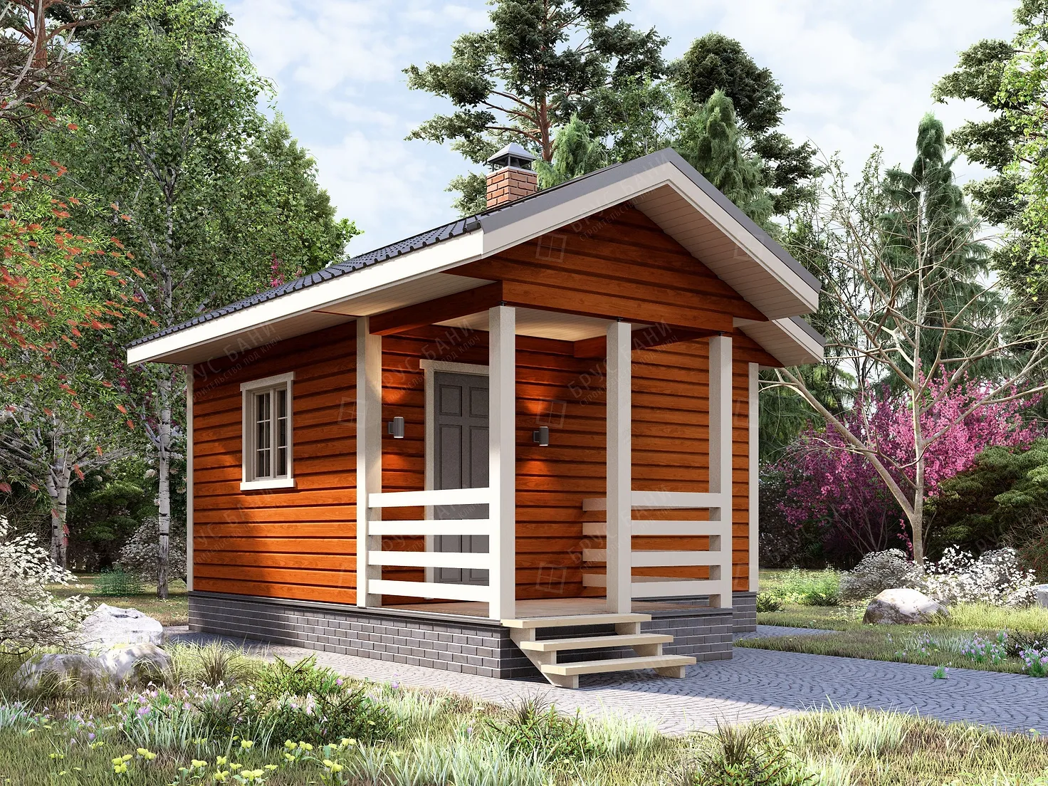 Баня из бруса 4x5 