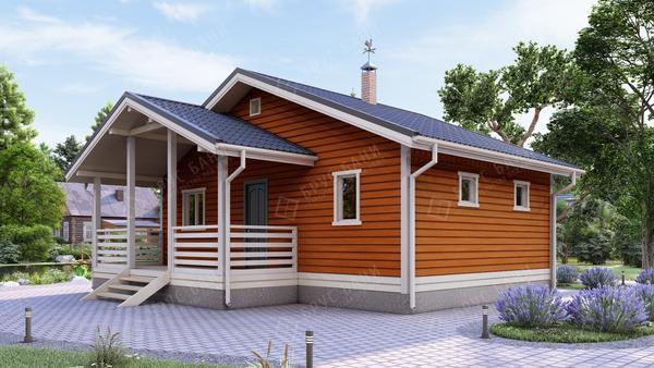 Баня из бруса Славск 9x6