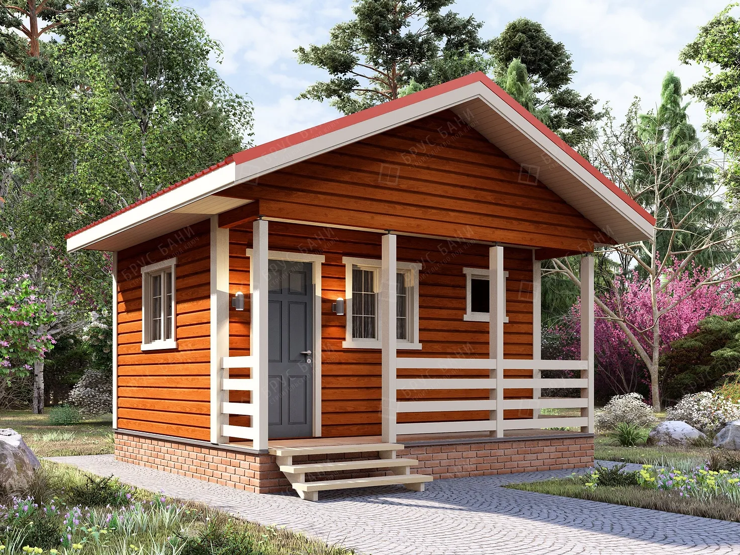 Баня из бруса 4.5x5 