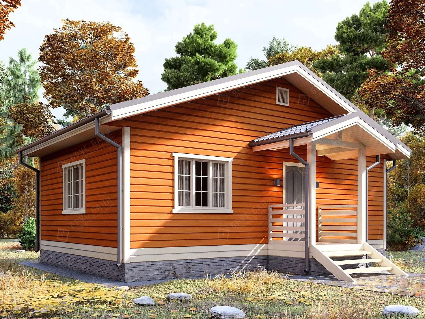 Баня из бруса 9x6 