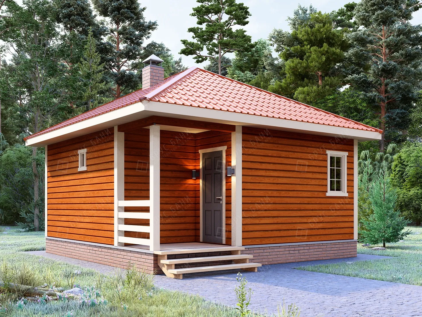 Баня из бруса 6x6 