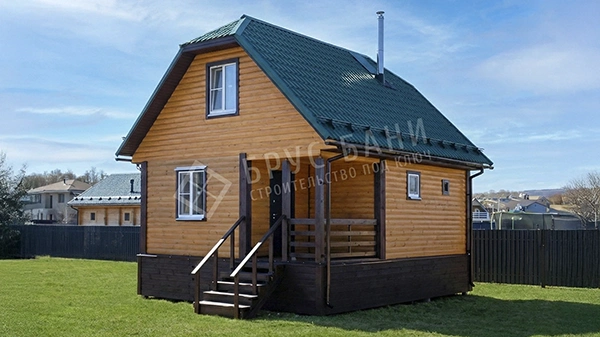 Баня из бруса 6х7.5 Люберцы