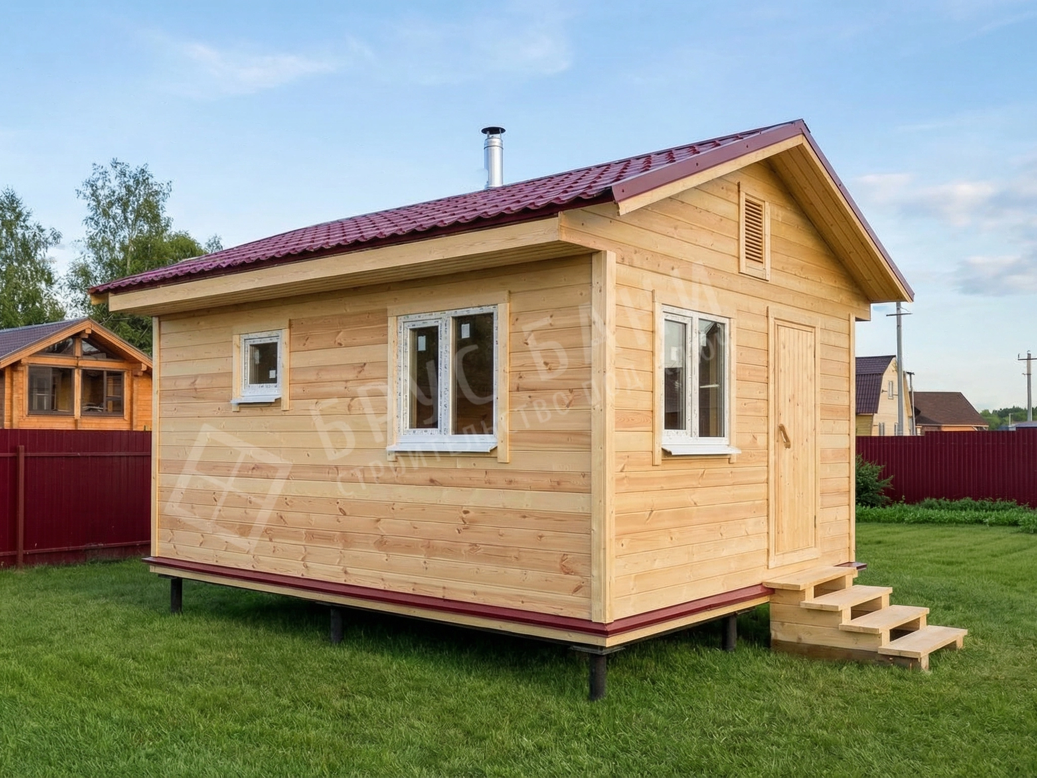 Каркасная баня 4х5