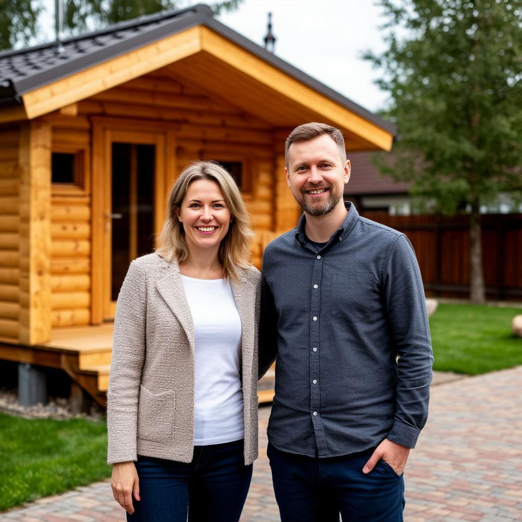 Семья построила баню в кредит