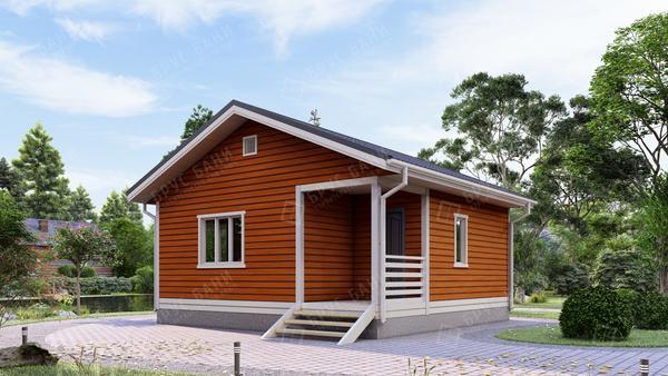 Каркасная баня Котлас 7x7