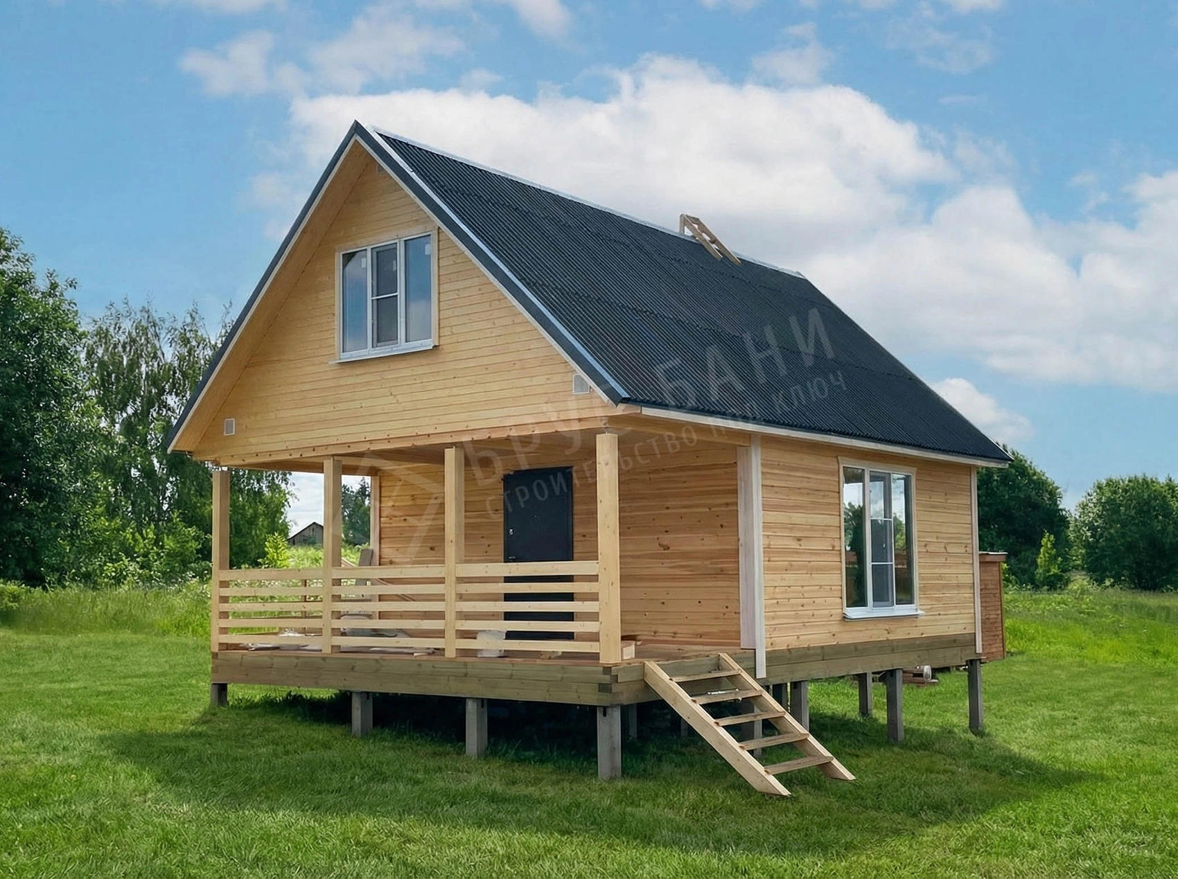 ▼ Баня из бруса 6х8.5