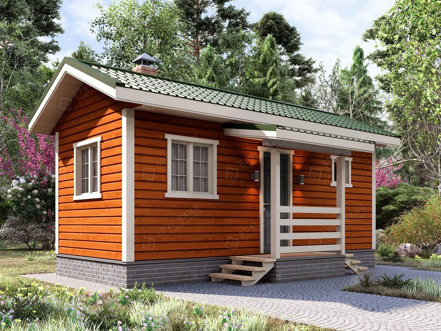 Баня из бруса 3x7 