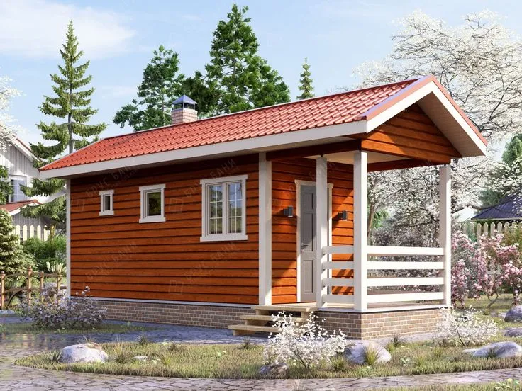 Баня из бруса Венёв 2.5x8