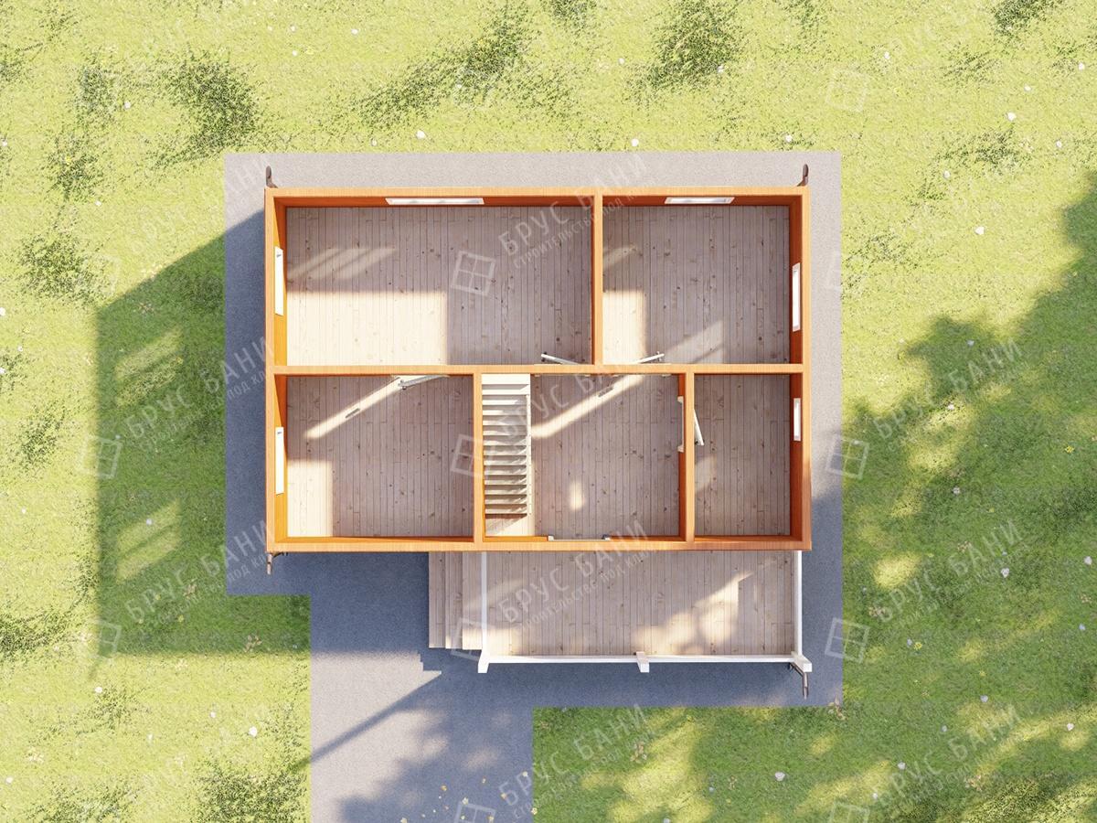 Дом из бруса 6x9 - планировка первого этажа