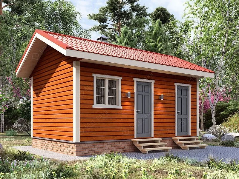 Баня из бруса Клетня 4x6