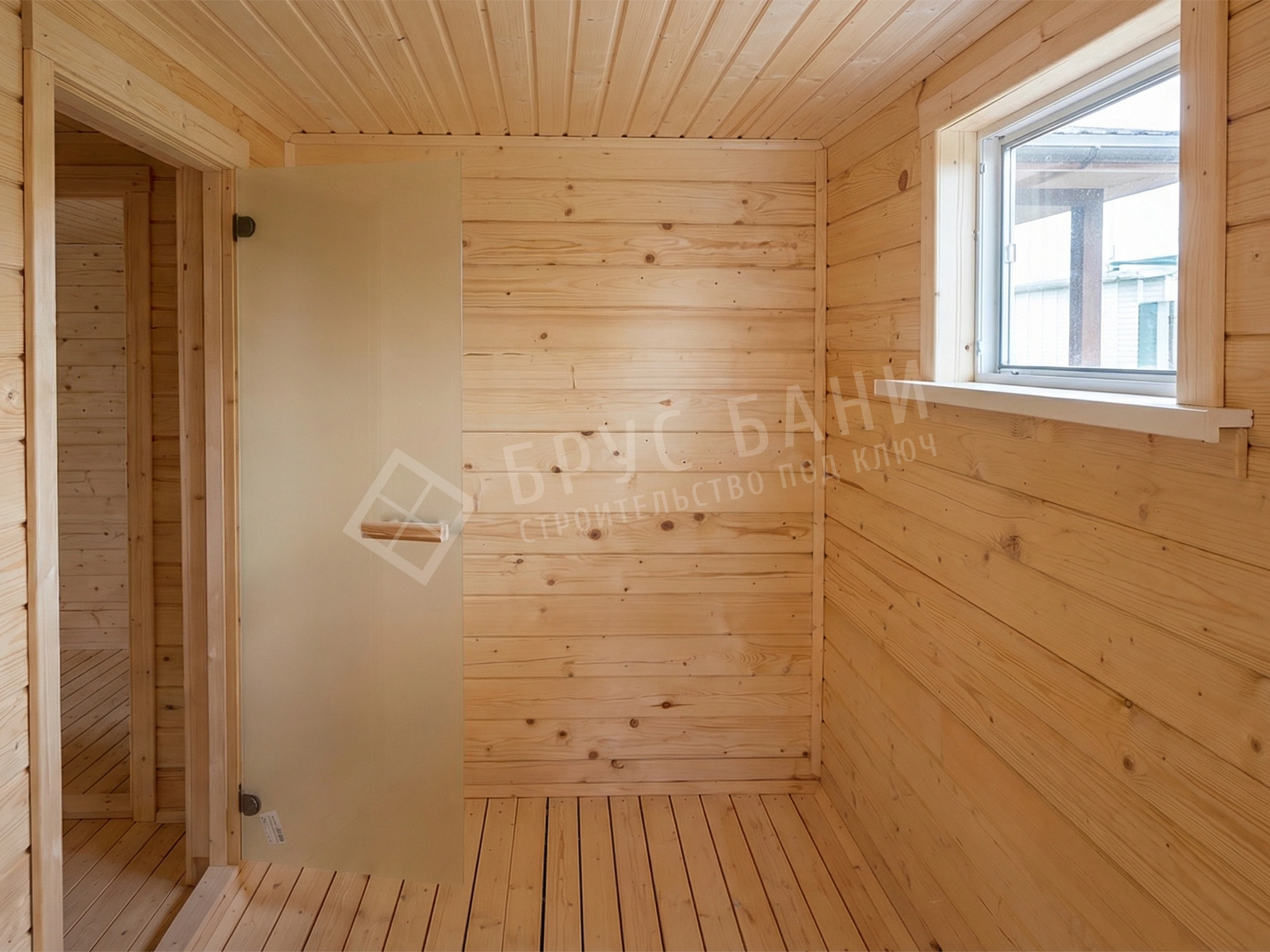 Проливные полы в бане из бруса 4х5