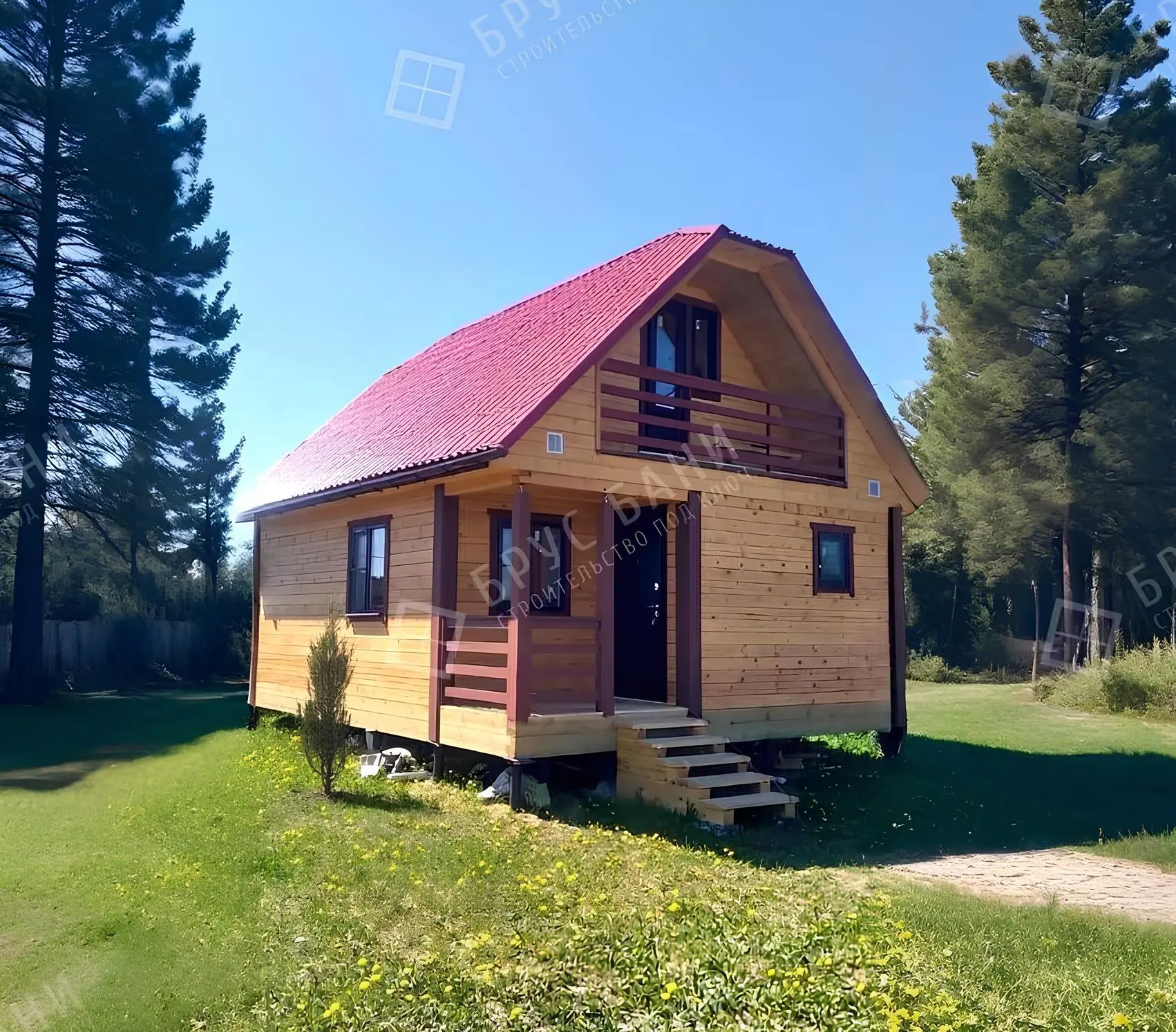 Баня из бруса 6х7,5