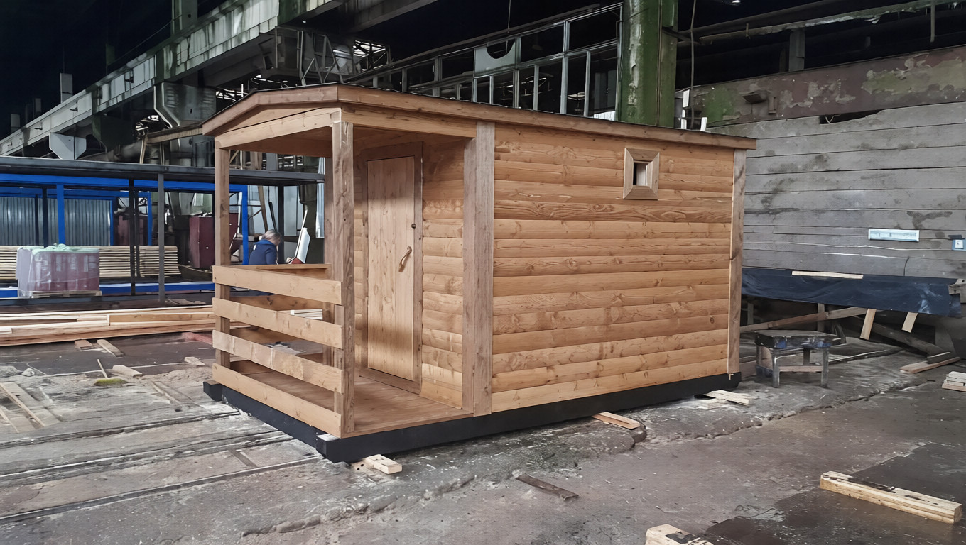 Мобильная баня 2.3х4