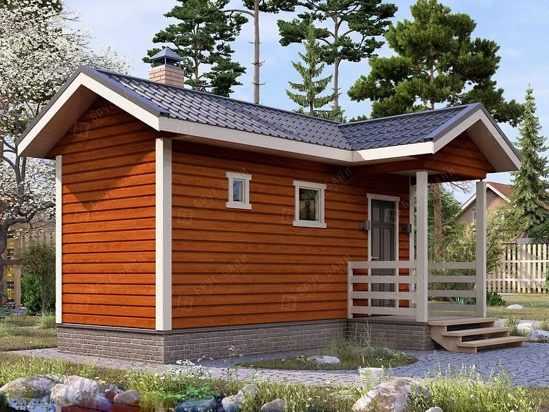 Баня из бруса Боровск 2.5x6