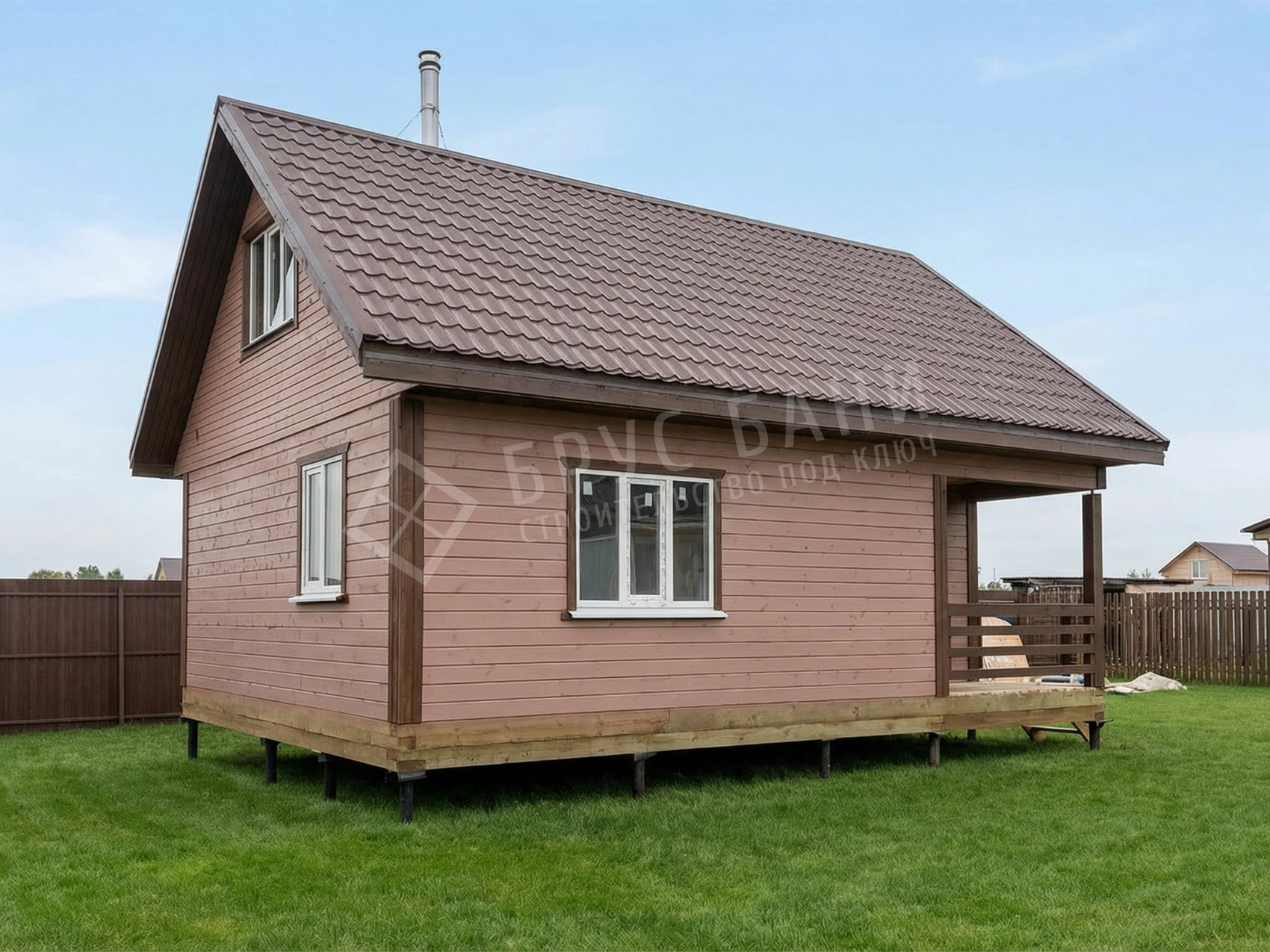 Баня из бруса 6х8,5