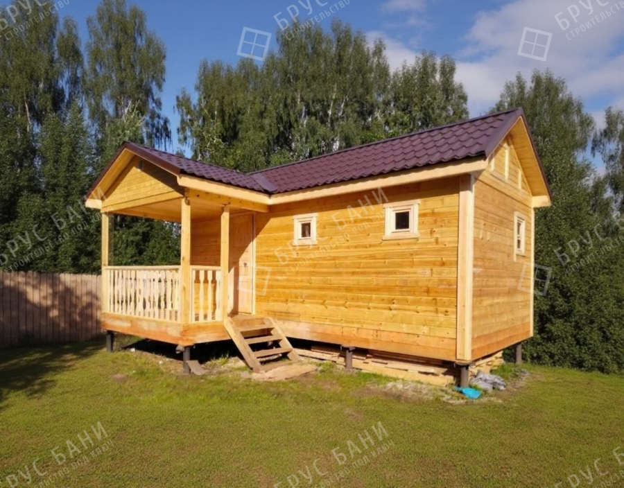 Баня из бруса 2х7.5 Михайлов