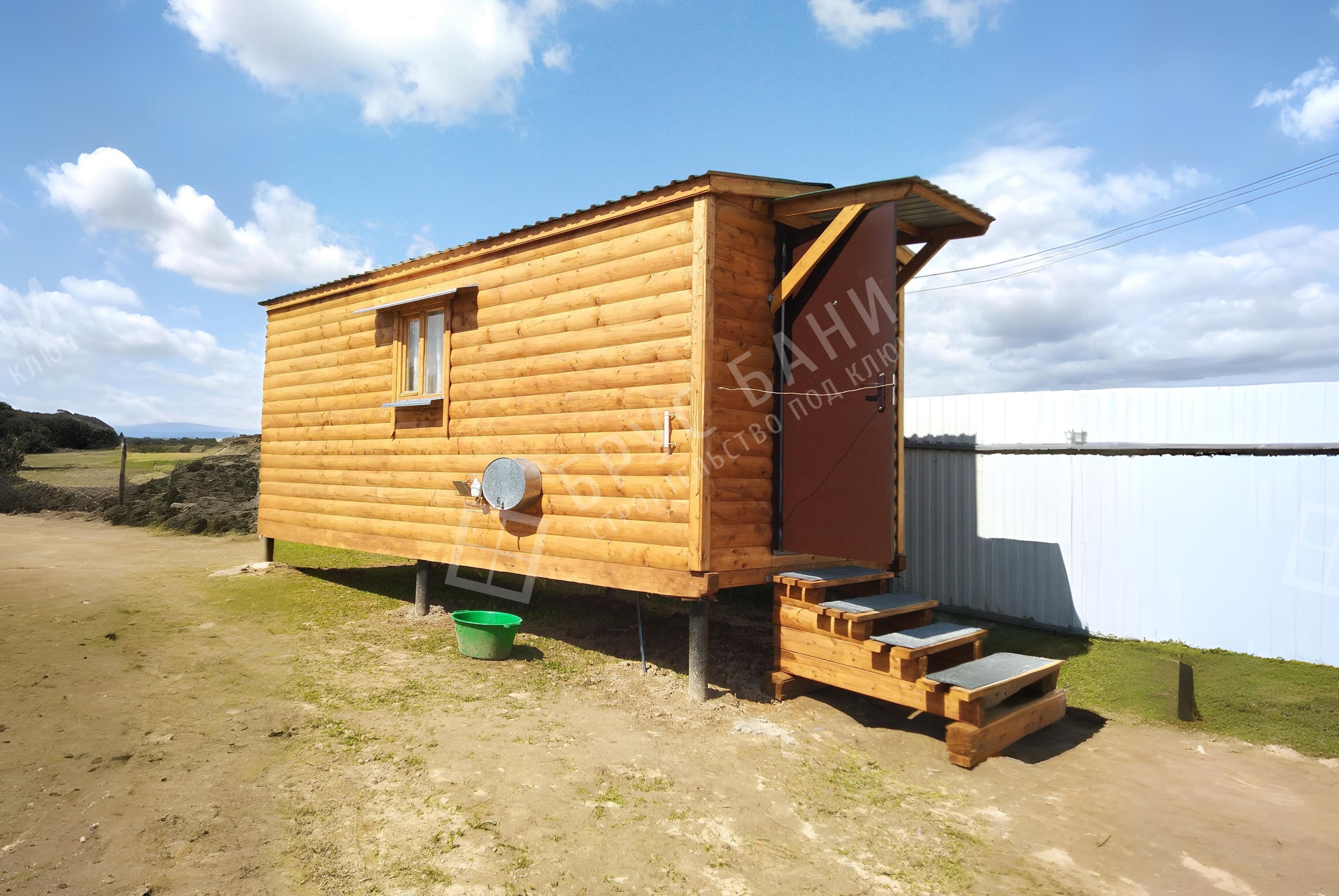 Готовая баня 2.3х7 Кама