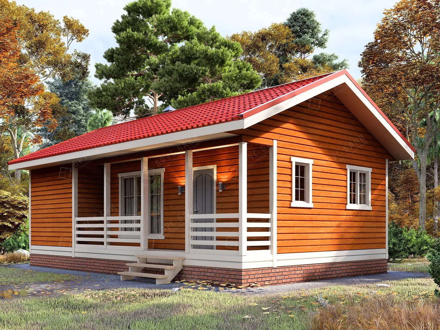 Каркасная баня 6x10