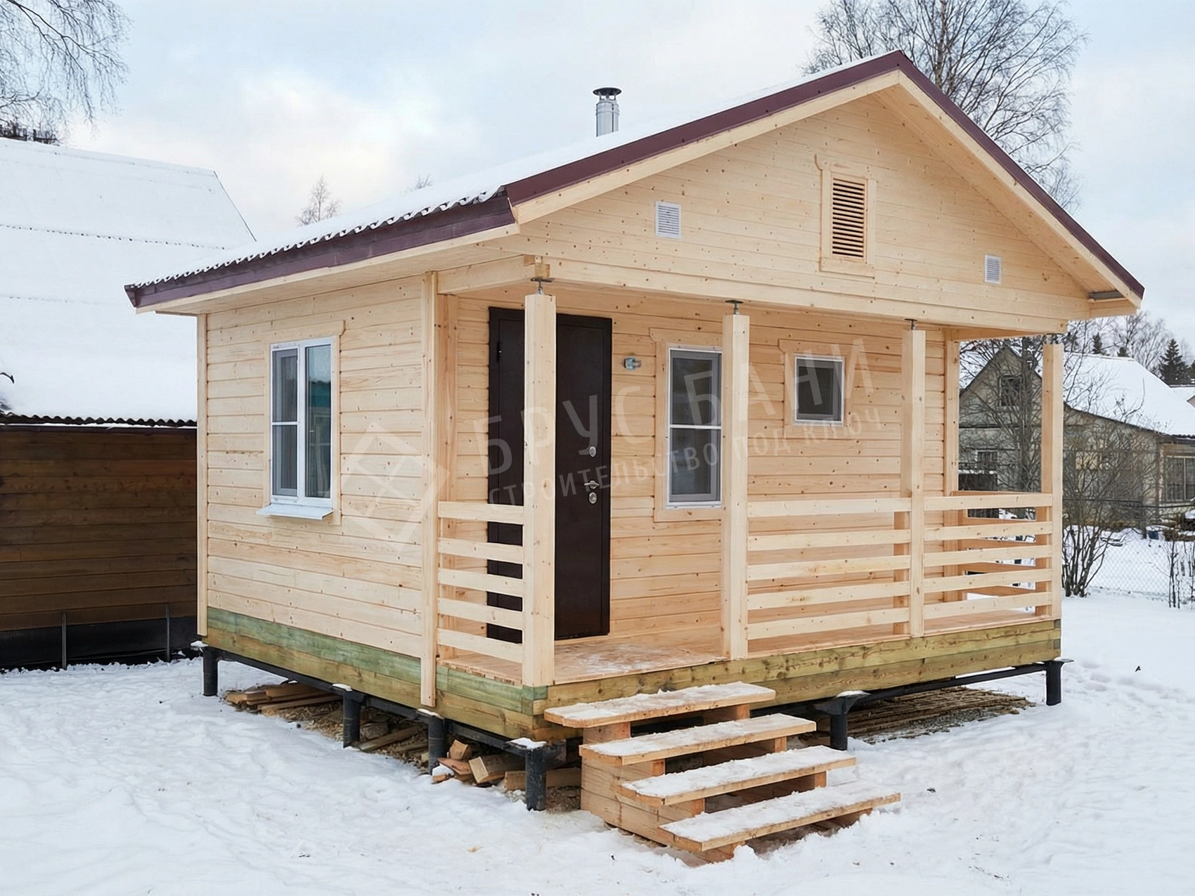Баня из бруса 4.5х5