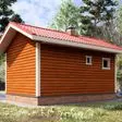 Баня из бруса 6x4 - фотография справа