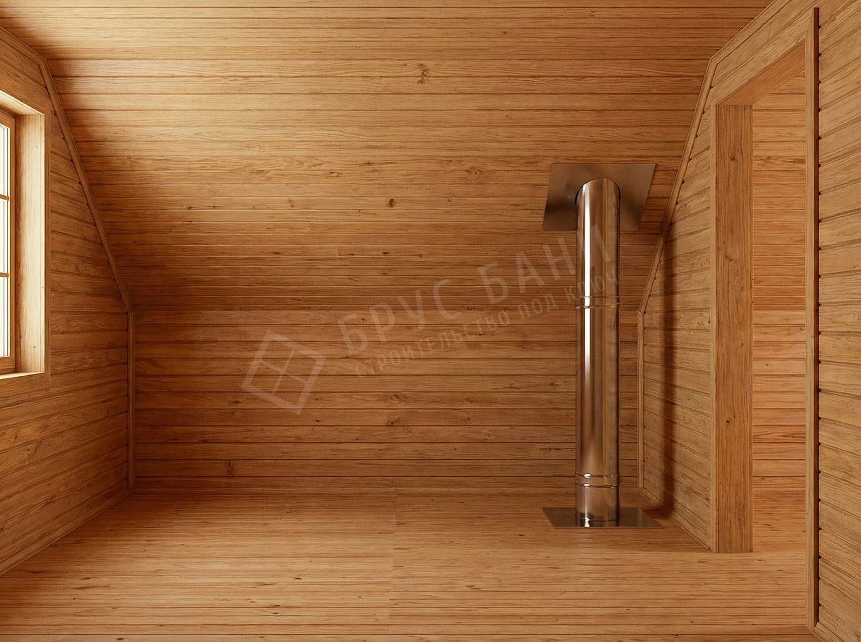 Дымоход через мансарду