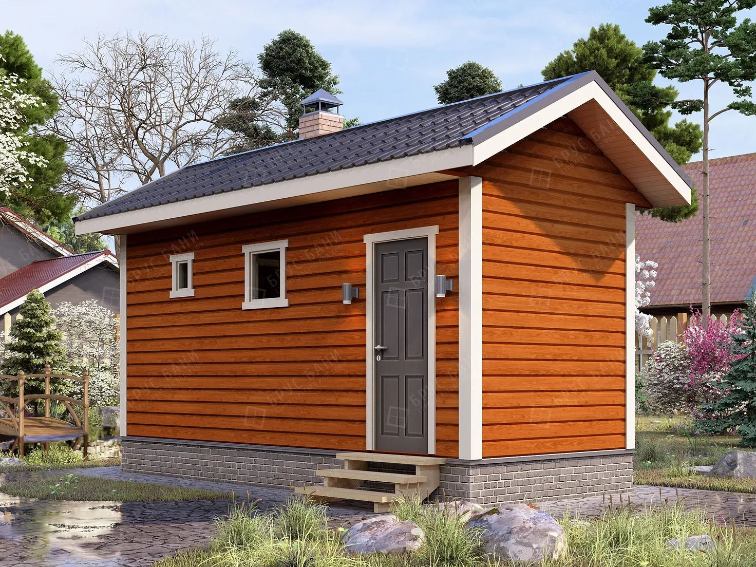 Баня из бруса 2.5x6 