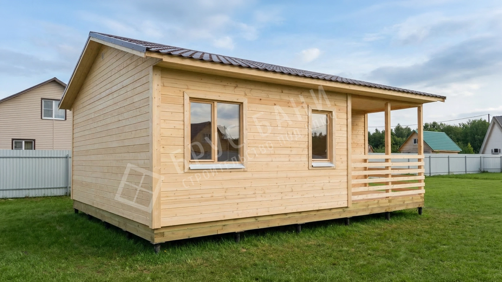 Каркасная баня 7х8 Светогорск