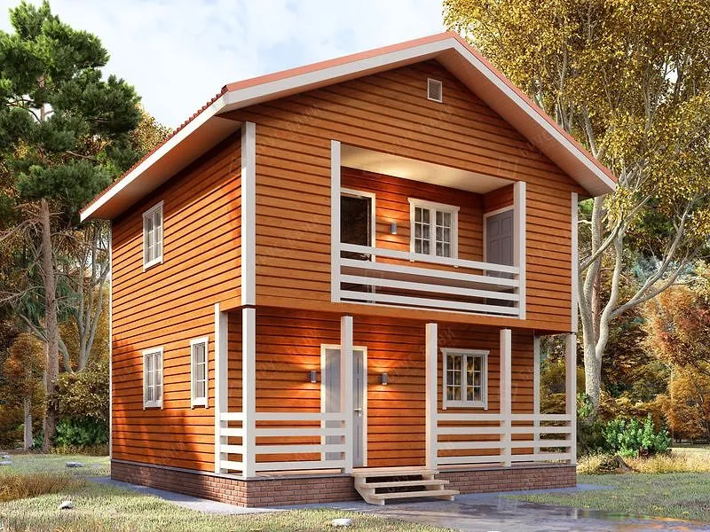 Баня из бруса Вологда 7x7