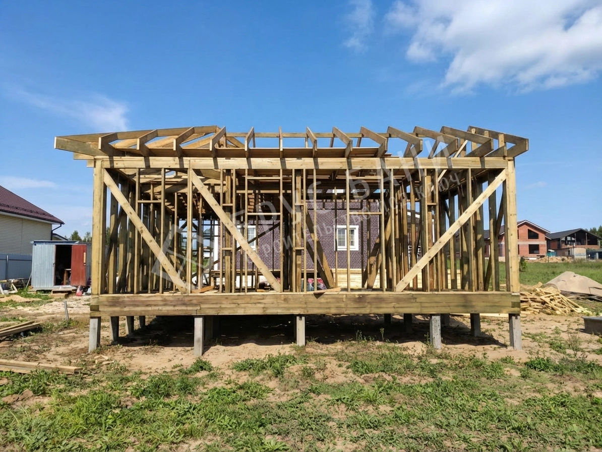 Строительство каркасной бани