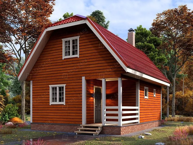 Баня из бруса Люберцы 6x7.5