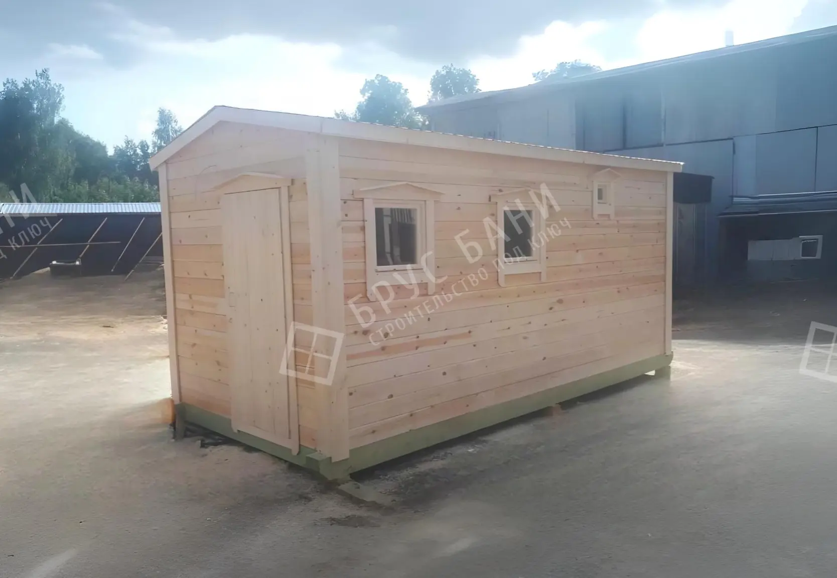 Готовая баня 2,3х5