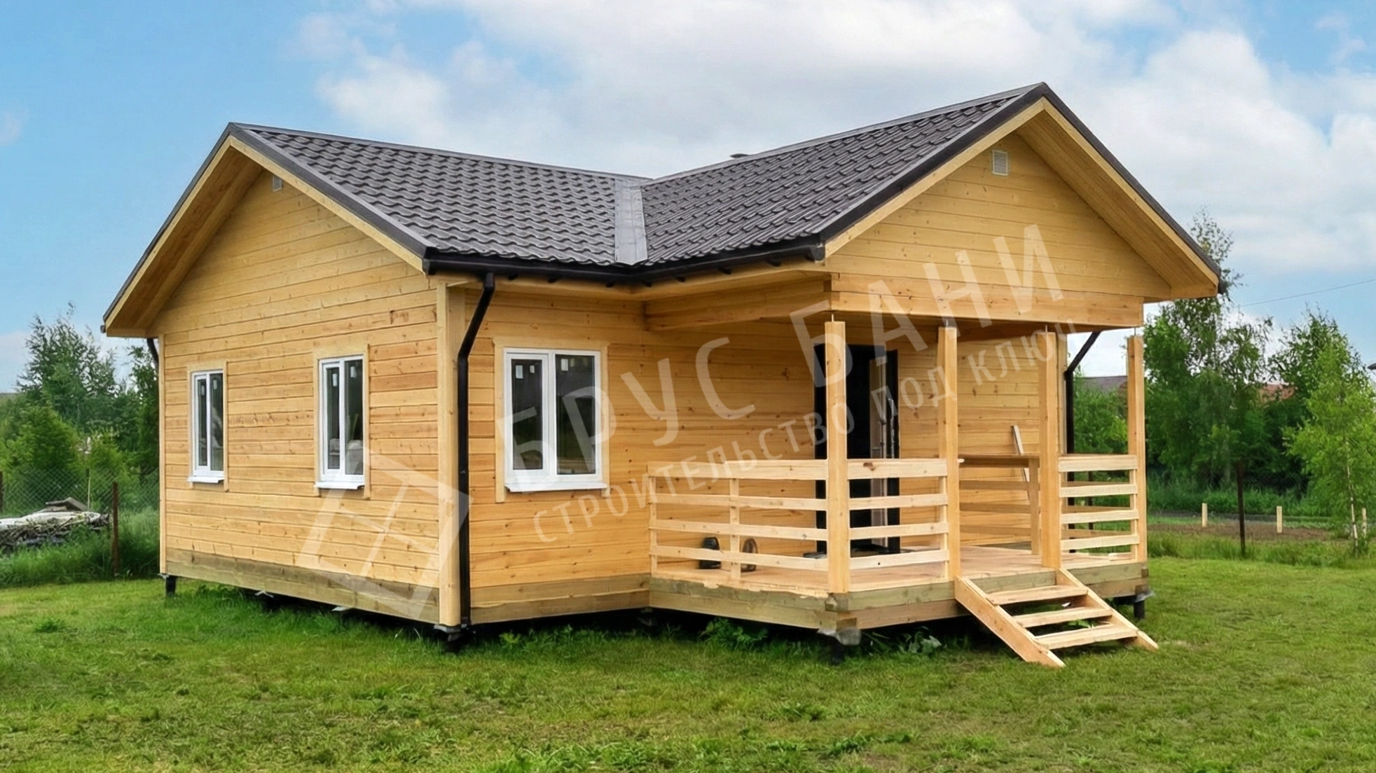 Баня из бруса 7х8 Мытищи