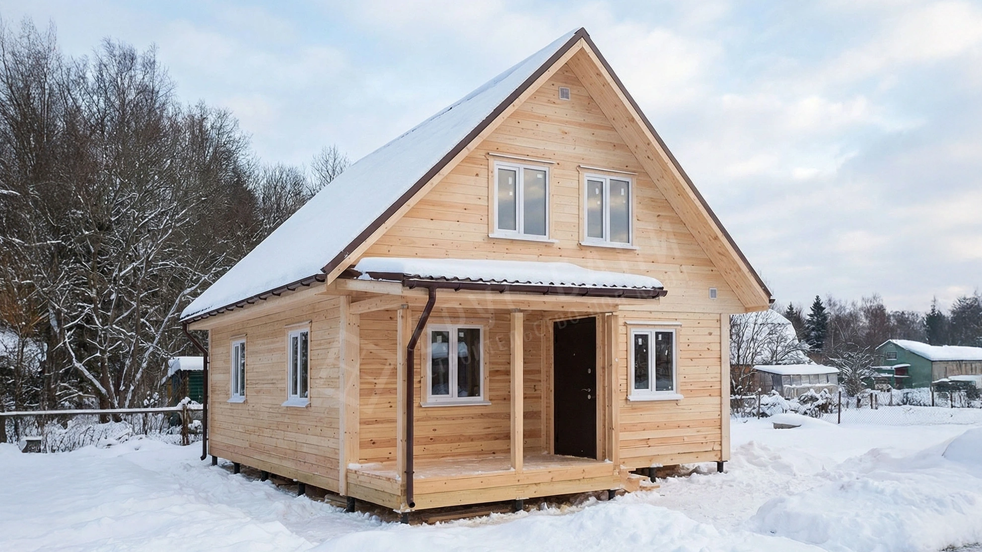 Баня из бруса 7х7 Кудрово