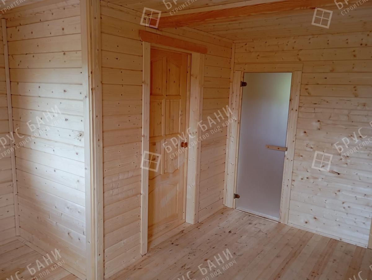 отделка каркасной бани 7x7.5
