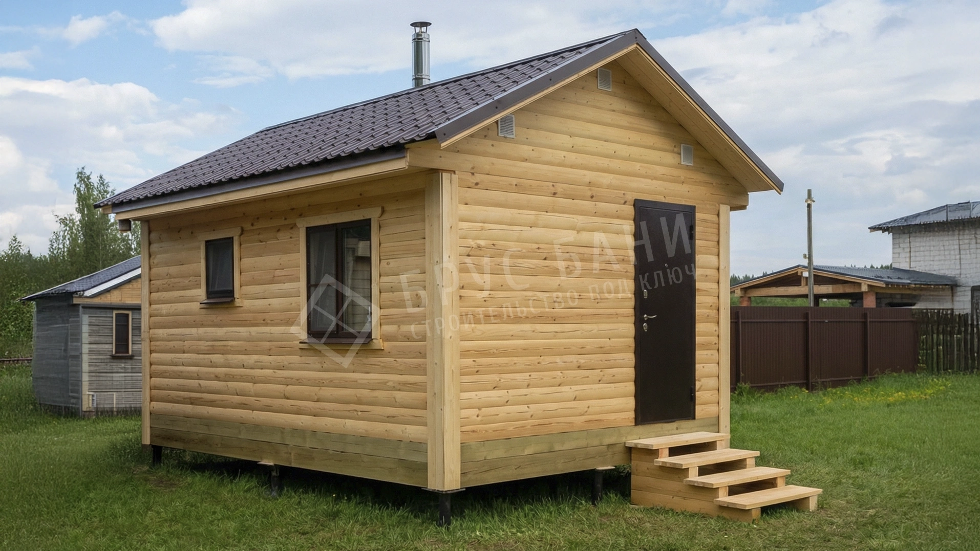 Баня из бруса 4х5 Луга