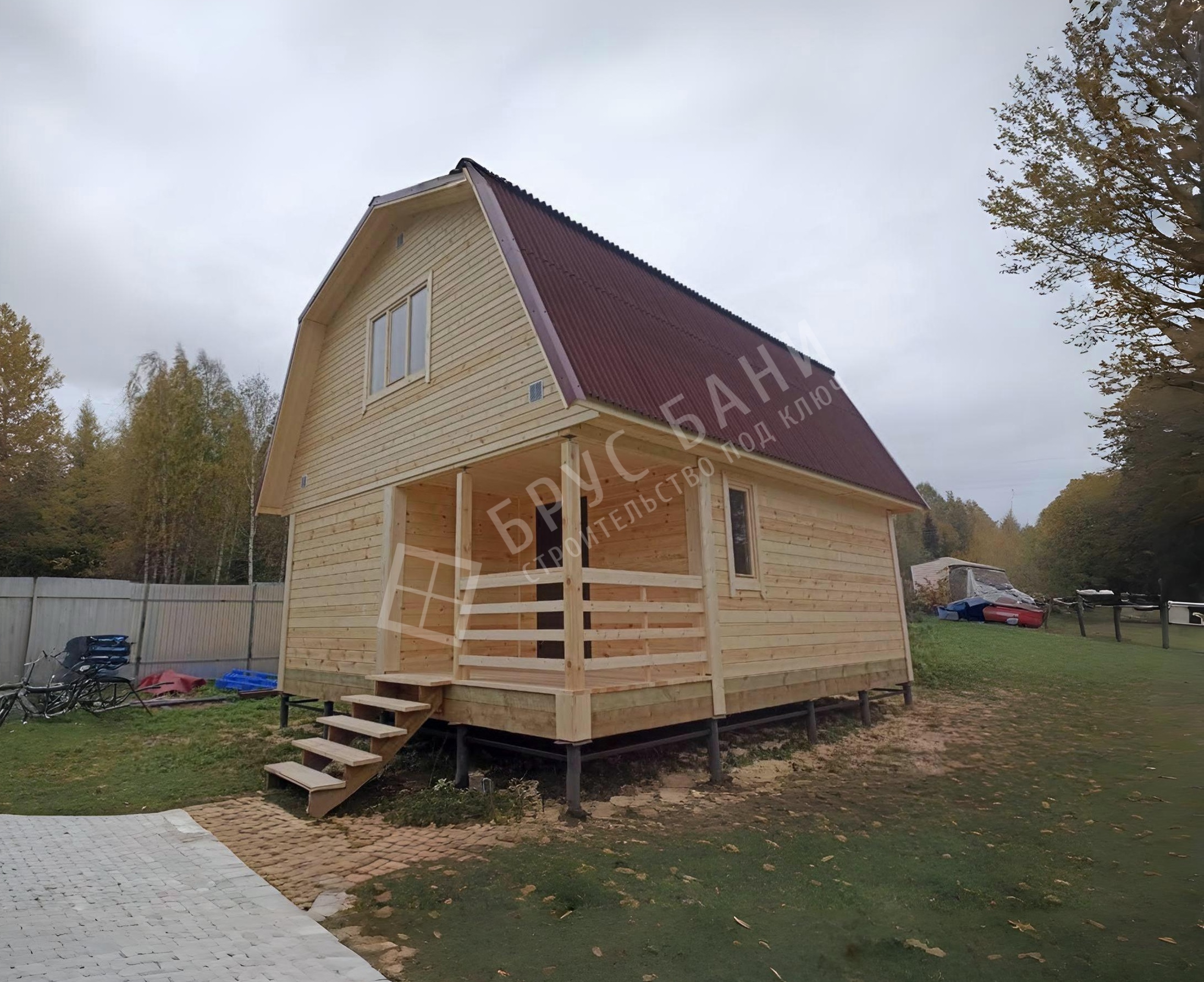 Дом из бруса 6х8 Миасс