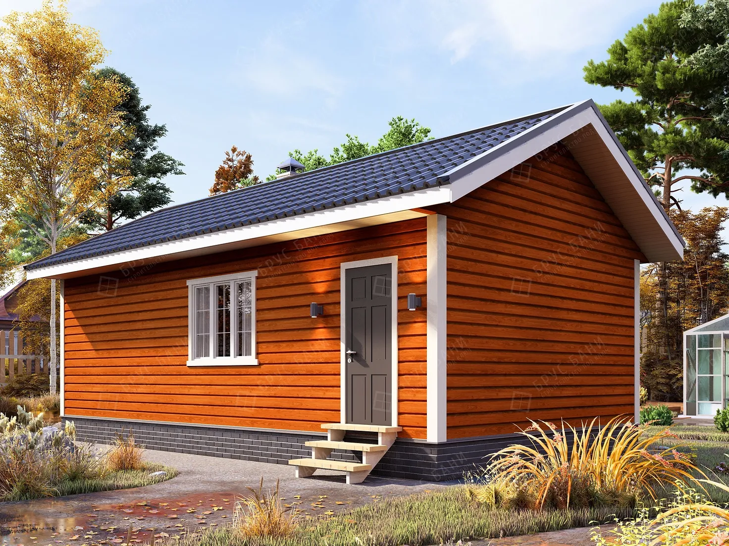 Баня из бруса 5x9 