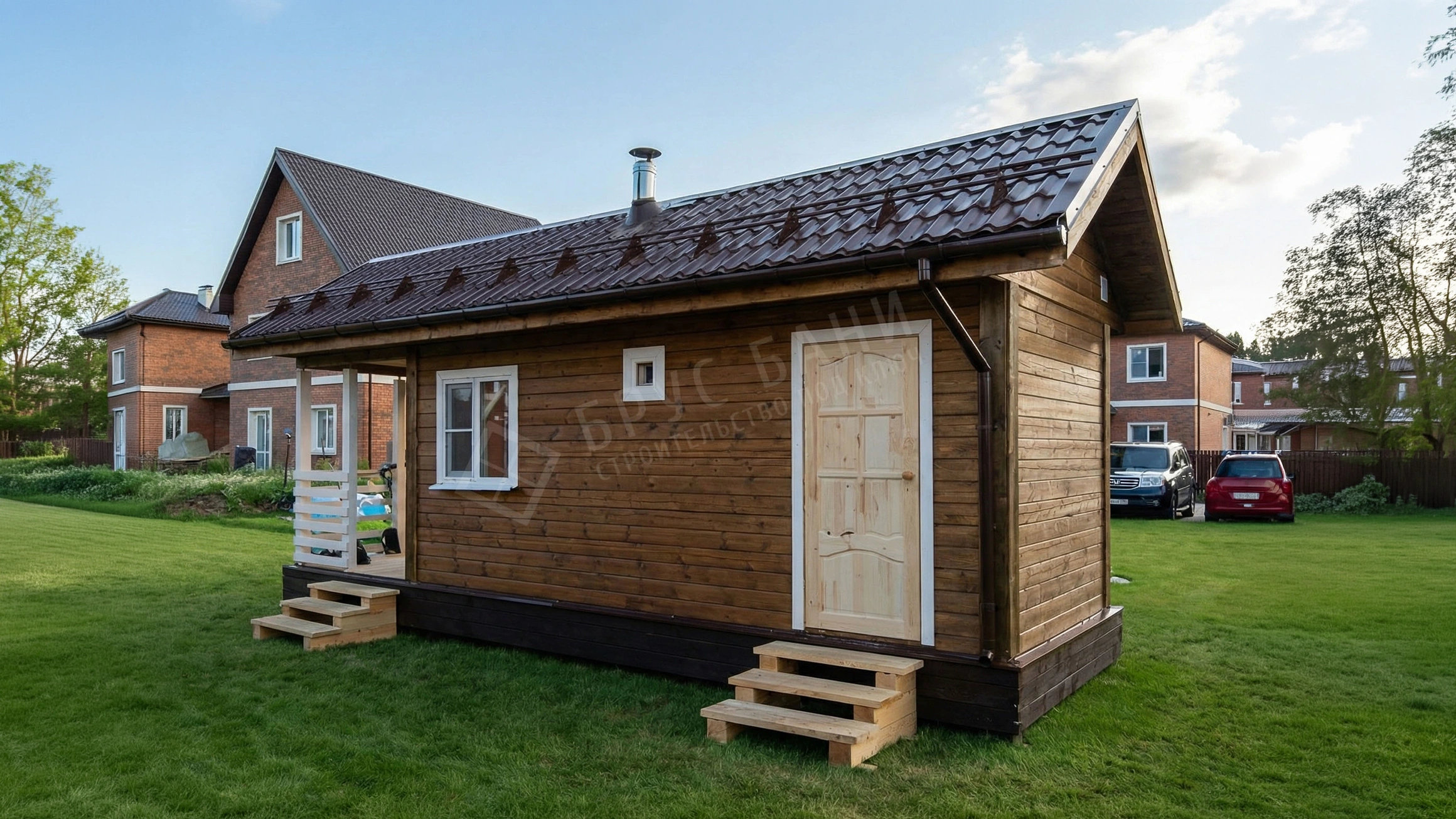 Баня из бруса 2.5х8 Венёв