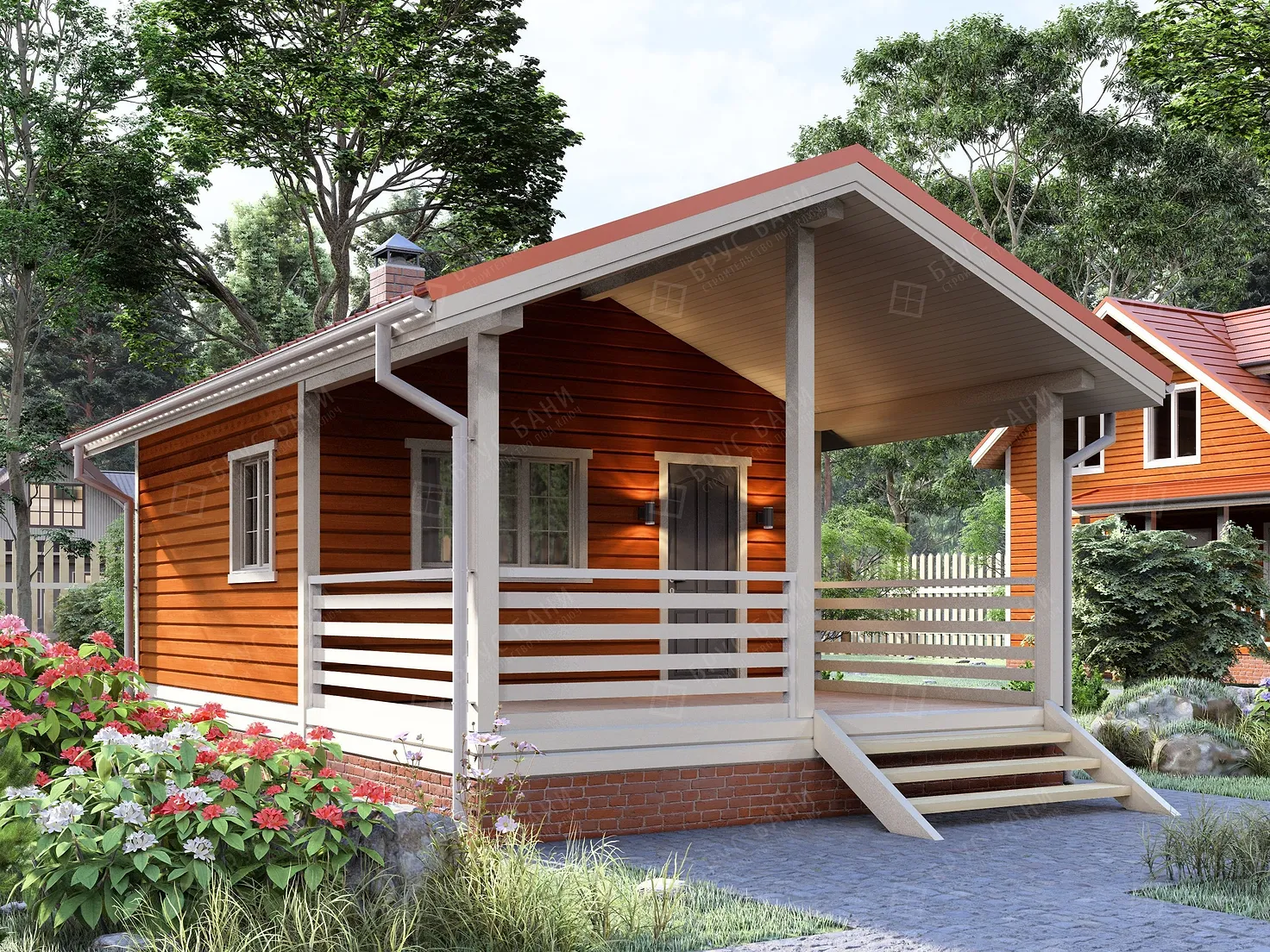 Баня из бруса 5x8 