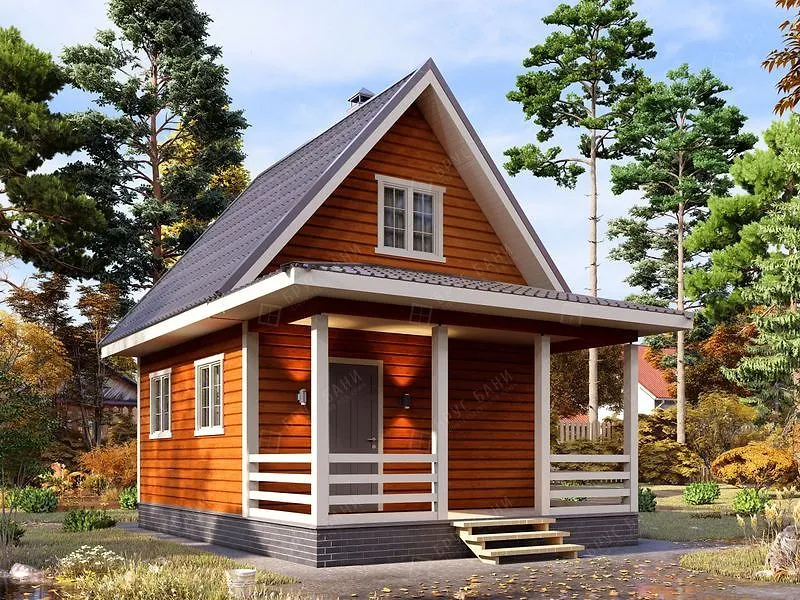 Баня из бруса Ростов 5x7