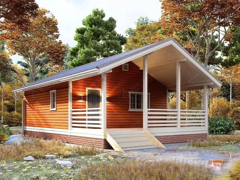 Баня из бруса Гурьевск 7x10