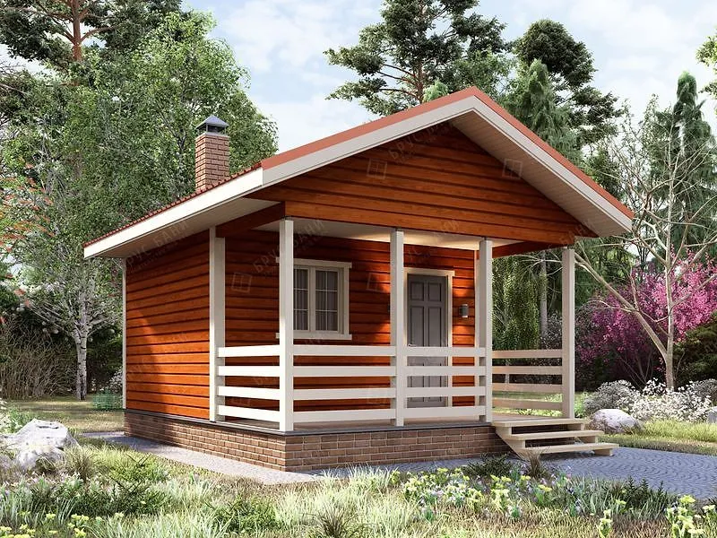 Баня из бруса Ступино 4.5x6