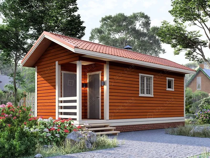 Баня из бруса Киржач 3.5x8 Баня из бруса Киржач 3.5x8