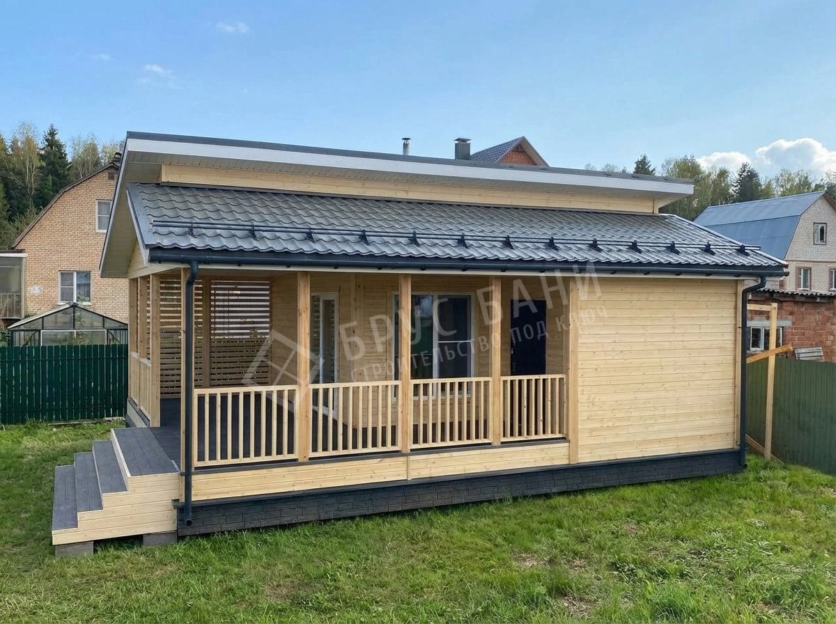 Каркасная баня 7x9