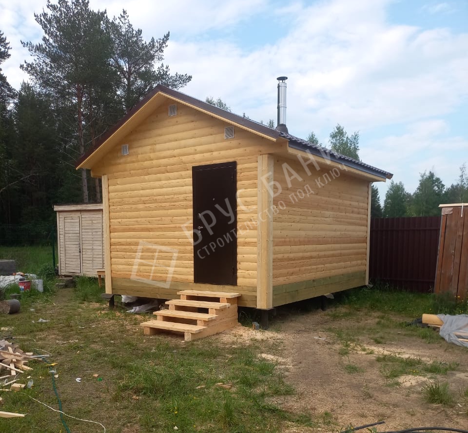 Баня из бруса 4х5 Луга
