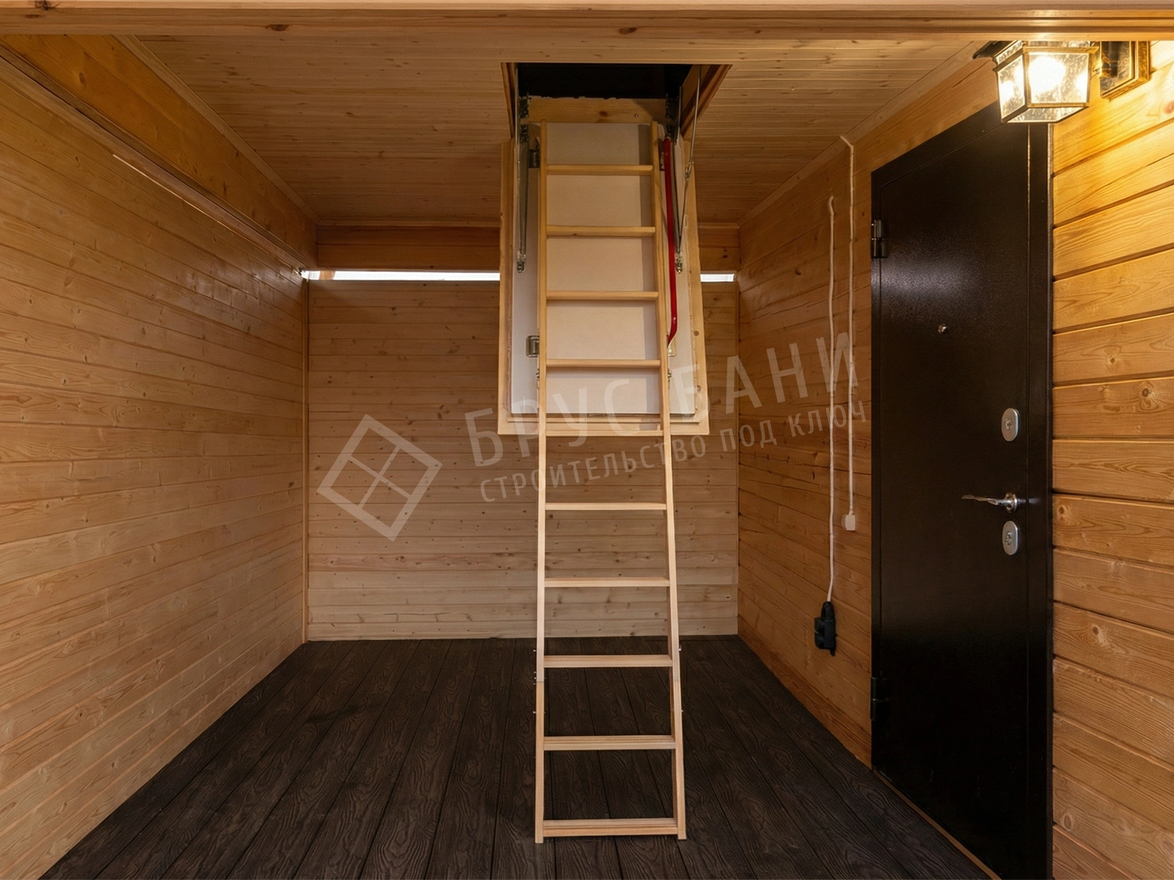 Складная лестница  в бане