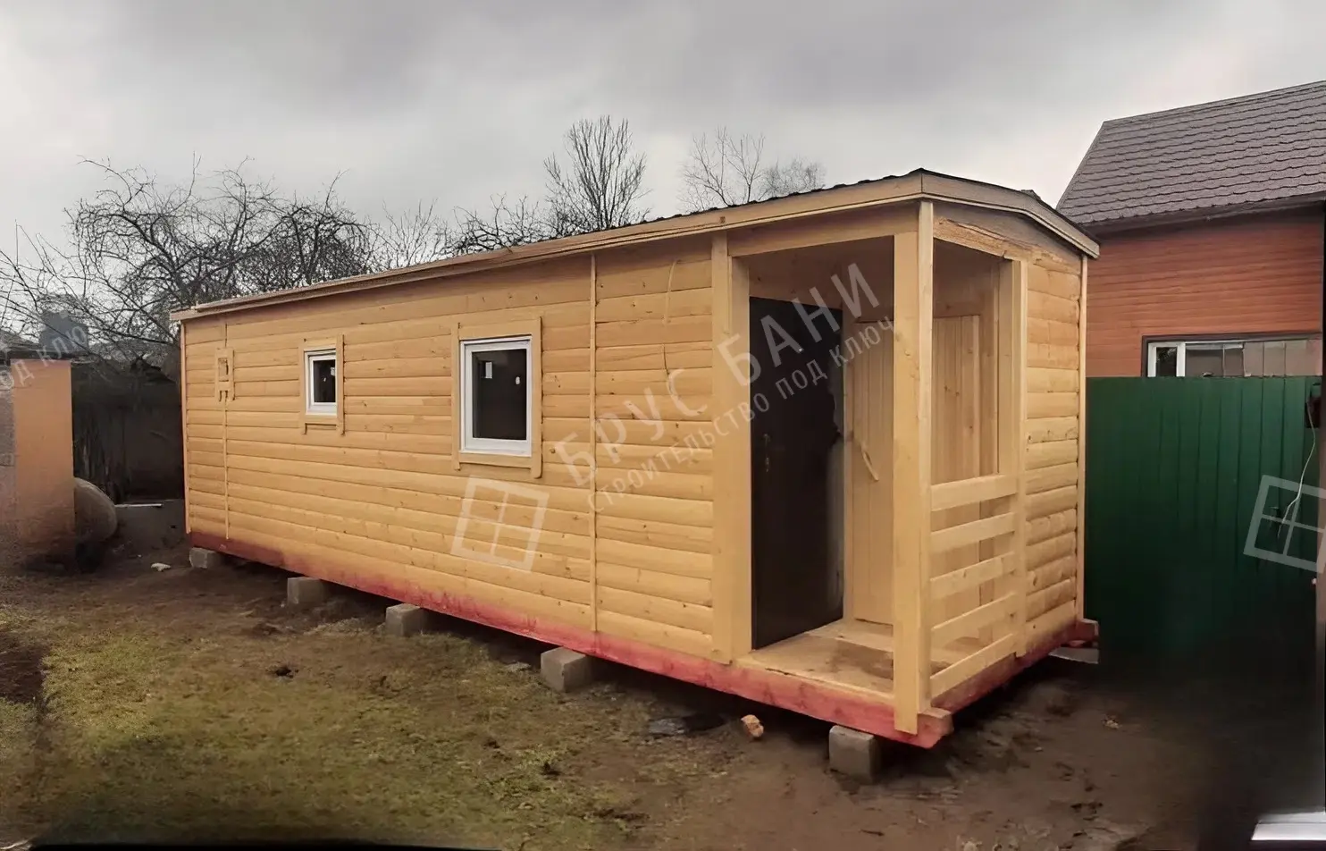 Готовая баня 2.3х8 Обь