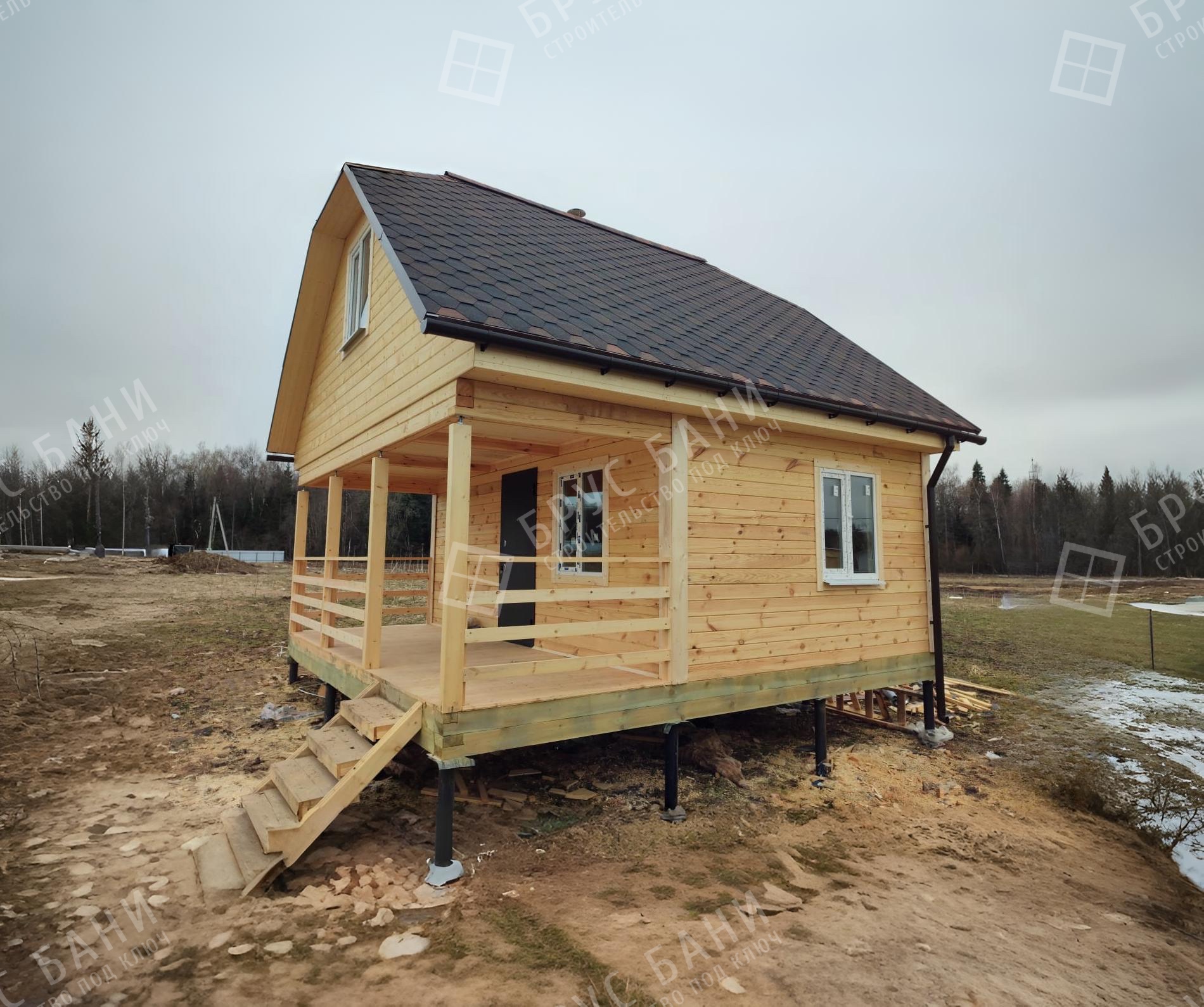 Баня из бруса 6х6 Лобня