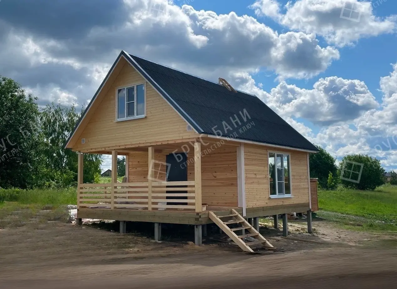 ▼ Баня из бруса 6х8.5
